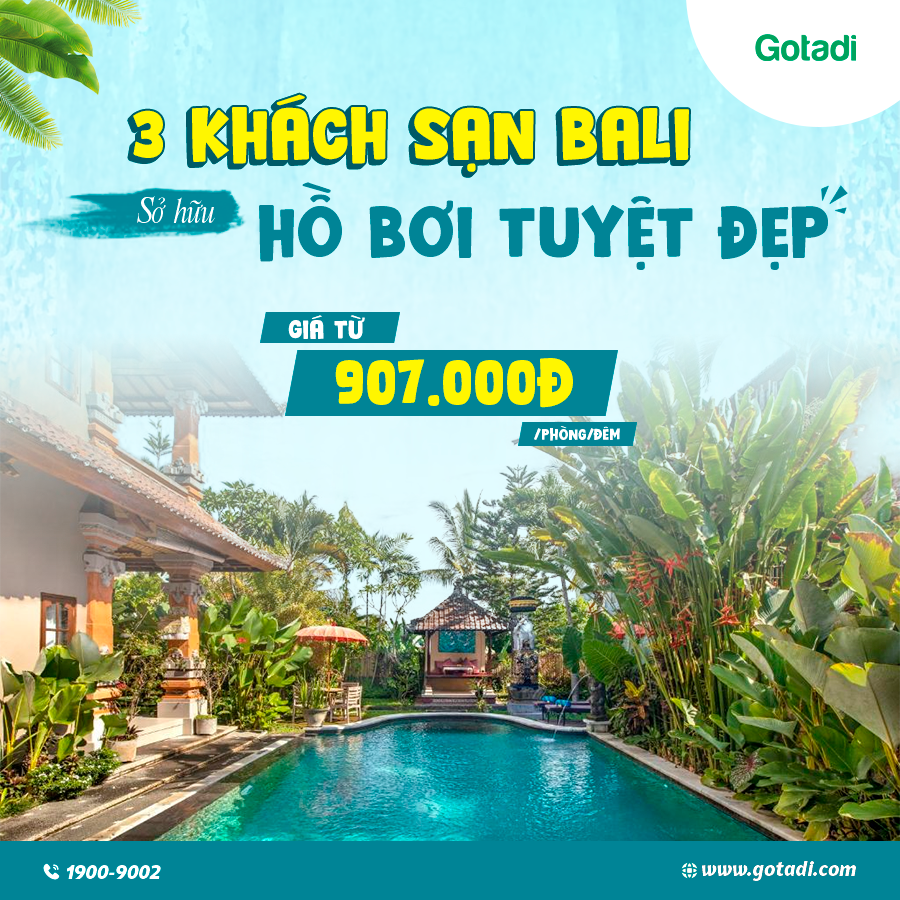 3 khách sạn Bali sở hữu hồ bơi tuyệt đẹp cho kỳ nghỉ dưỡng trong mơ