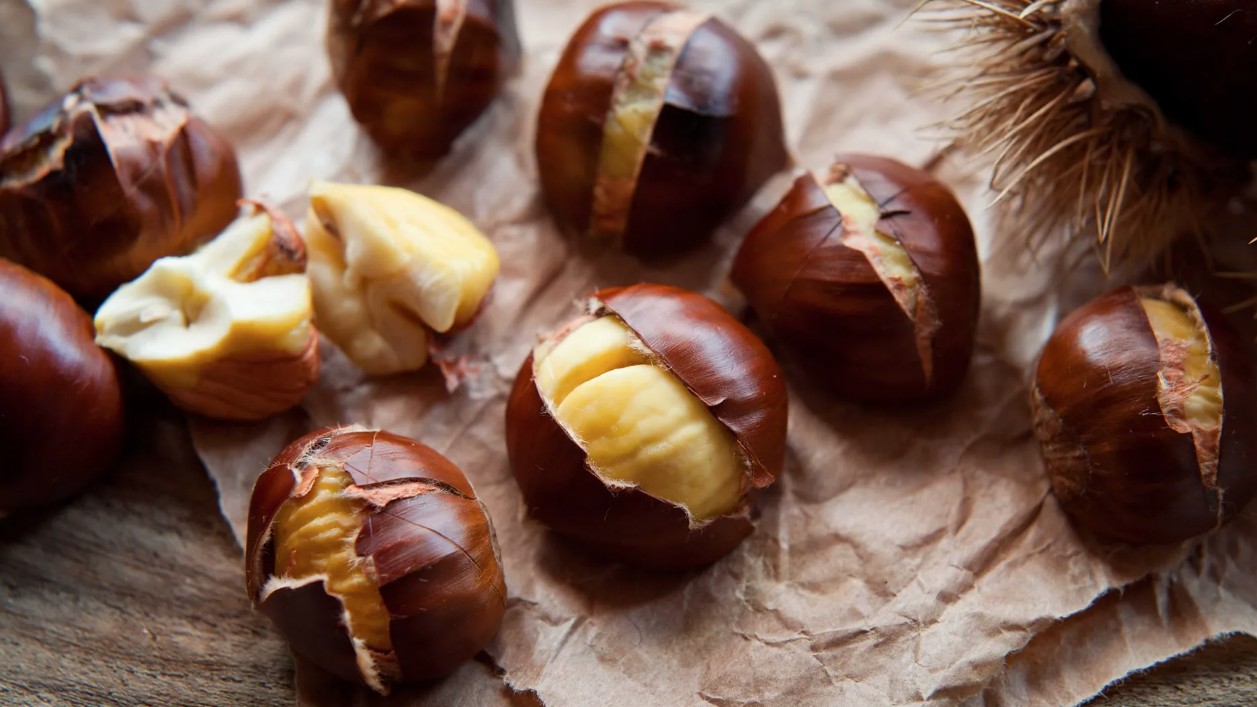 Hạt dẻ nướng Hàn Quốc