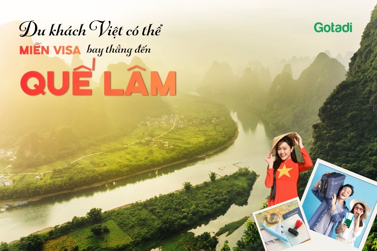 Du khách Việt có thể miễn visa bay thẳng Quế Lâm Trung Quốc từ tháng 4