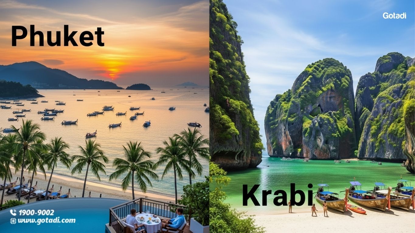so sánh phuket vs krabi