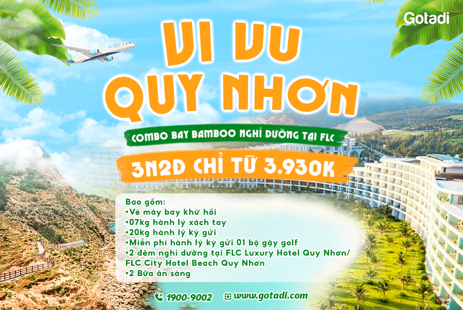 Combo Bamboo Airways + Nghỉ Dưỡng FLC 3N2Đ Chỉ Từ 3.930K